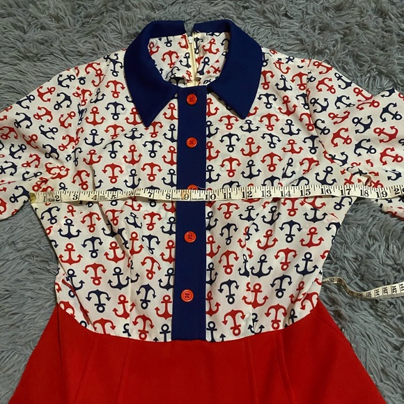 HOST PICK 🌟 Vintage one of a kind handmade anchor dress - Picture 5 of 12
